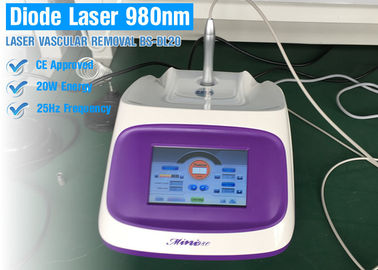 La machine portative de laser de diode de la haute fréquence 980nm pour la peau étiquette le retrait