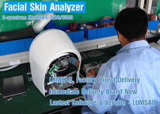 Automatique - poids léger de machine d'analyse de peau d'analyse avec le système UV de voix