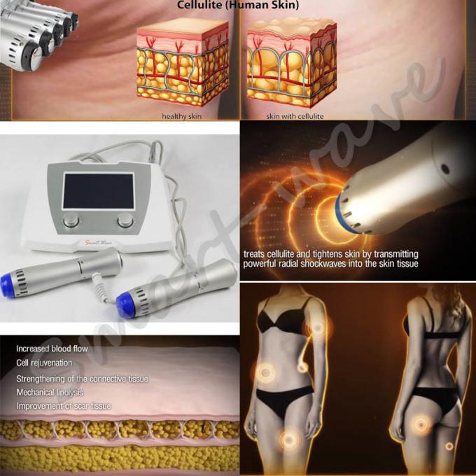 Les cellulites acoustiques puissantes d'onde choc réduisent l'équipement de thérapie avec du CE ultrasonique de cavitation