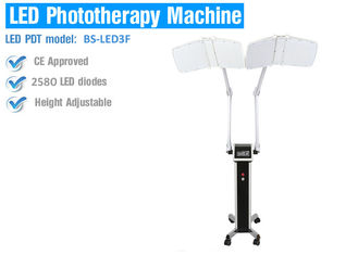 Dispositifs de thérapie de lumière de machine de thérapie de lumière du rajeunissement PDT LED de peau, bleue et rouge