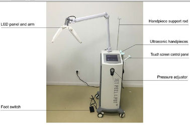 Machine de peau de jet de l'oxygène de nettoyage de visage/machine épluchage de peau LED Phototherapy
