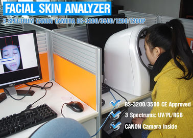Poids facial 40CM x 30CM X 35CM de la machine 12Kg d'analyseur de peau de l'utilisation 3D de salon de beauté