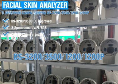 Machine d'appareil de contrôle de peau de plein visage de salon de beauté avec l'appui multilingue léger UV/RVB/PL