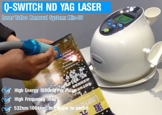 Machine portative 1 de laser de ND Yag Pico de commutateur de Q - durée d'impulsion de la fréquence 6 NS de la répétition 10Hz