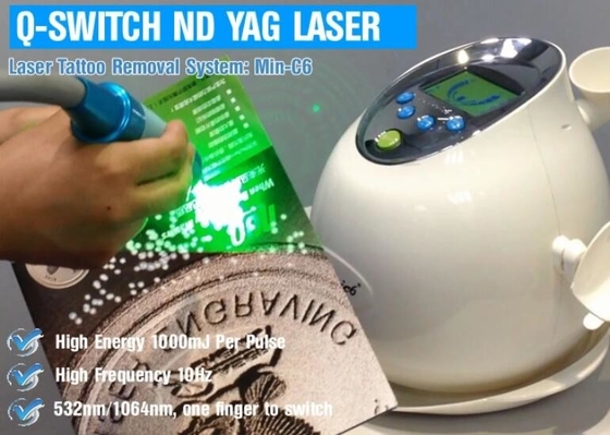 Machine portative 1 de laser de ND Yag Pico de commutateur de Q - durée d'impulsion de la fréquence 6 NS de la répétition 10Hz