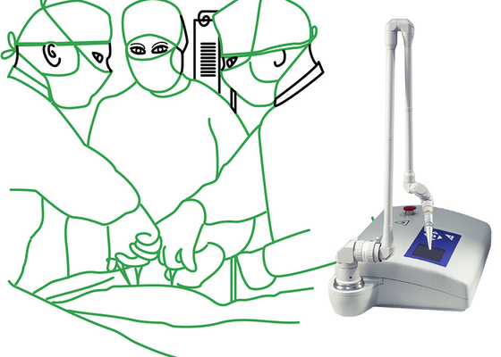 Rayon fonctionnant portatif de la puissance 15W 110cm de CO2 de machine partielle chirurgicale vétérinaire de laser