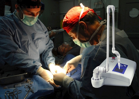 Rayon fonctionnant portatif de la puissance 15W 110cm de CO2 de machine partielle chirurgicale vétérinaire de laser