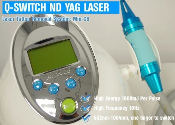 Le mini laser de ND YAG de commutateur de C6 Q 532nm/1064nm répètent la fréquence 1 à 10Hz